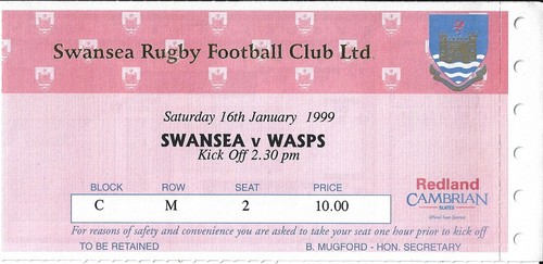 Swansea wasps jan 1999 st - 16,
