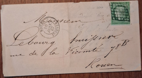 Brief frankreich 15 c - nr.,